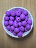 15MM Purple Silicone Bead