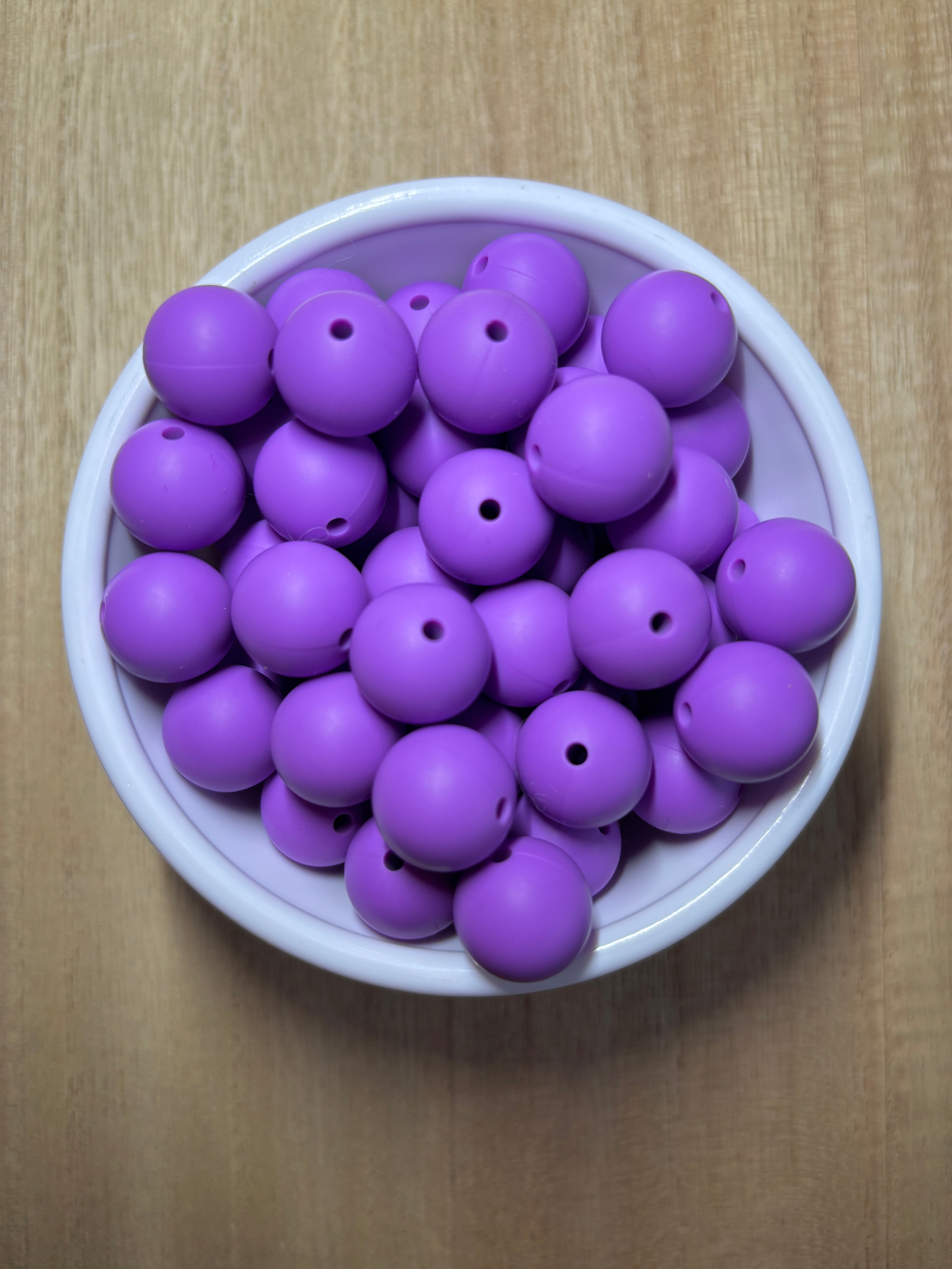 15MM Purple Silicone Bead
