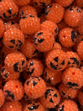20mm Pumpkin Rhinestone Bead