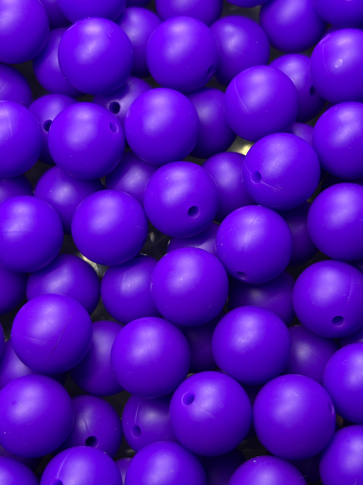 15mm Silicone Bead Deep Purple
