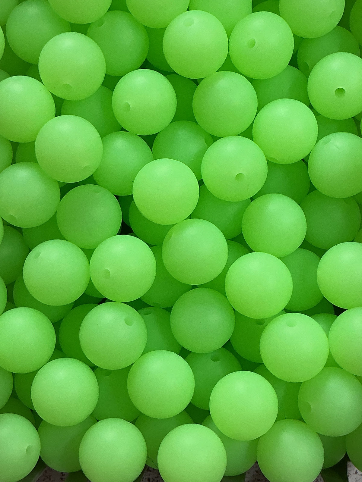 Glow in the Dark 15mm Silicone Beads