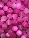 16mm Frosted Cateye Acrylic Beads Pack of 25