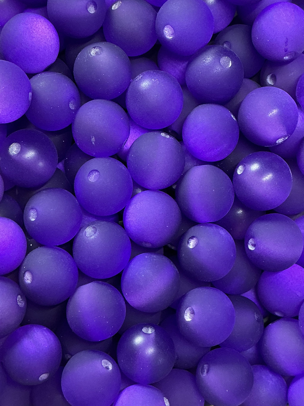 16mm Frosted Cateye Acrylic Beads Pack of 25