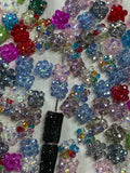 16mm Hand Sewn Crystal Beads Pack of 4