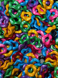 Bold Colors Acrylic Wavy Spacers Pack of 30
