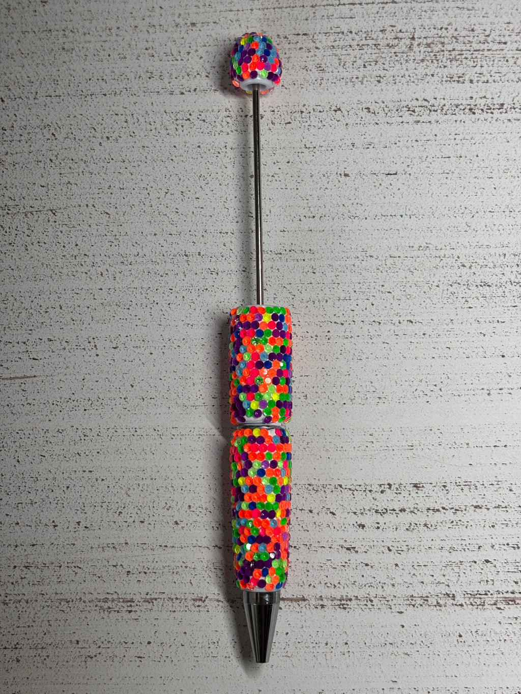 Neon Jelly Rhinestone Beadable Pen DIY