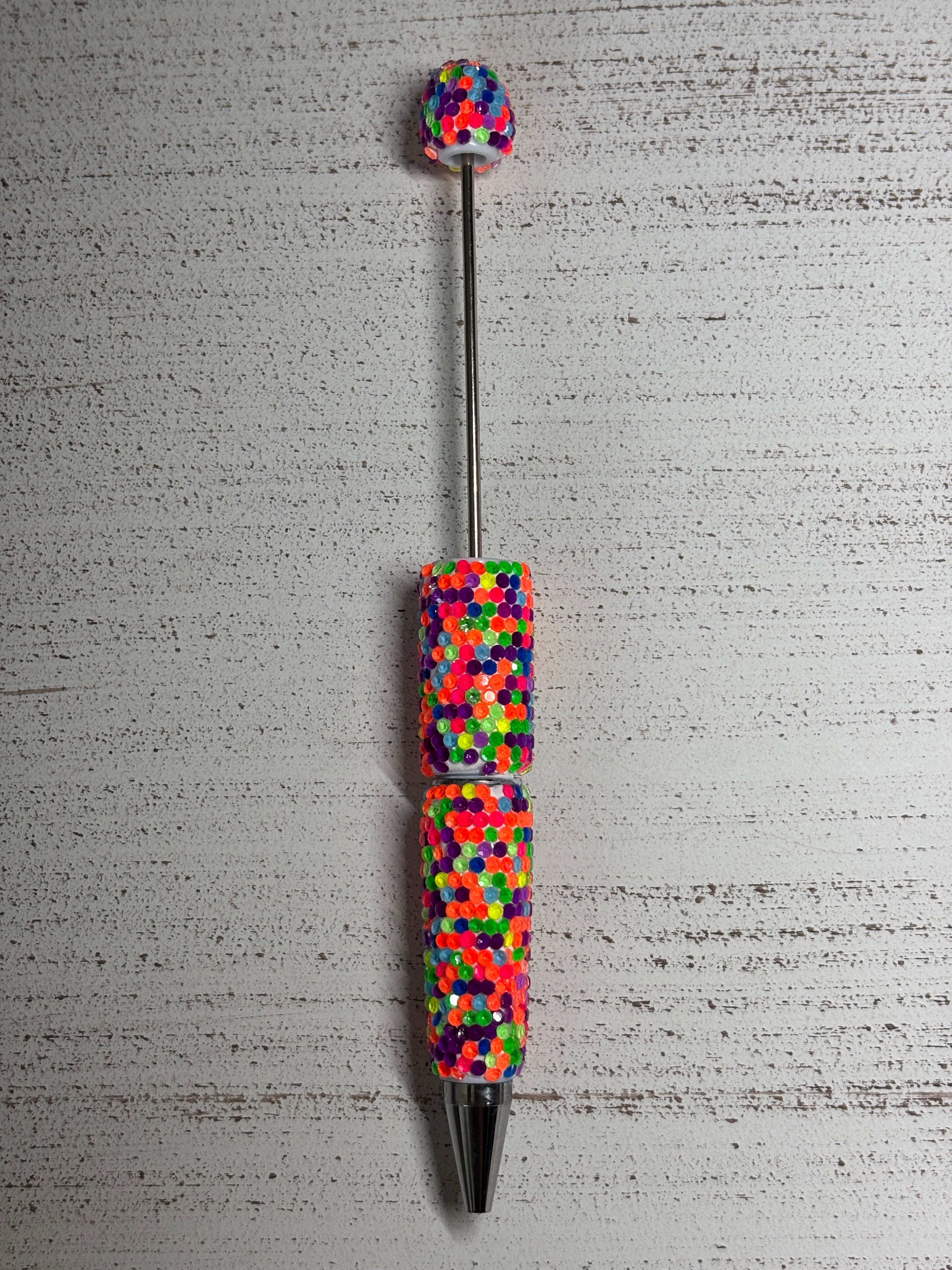 Neon Jelly Rhinestone Beadable Pen DIY