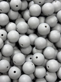 15MM Silicone Beads Light Grey