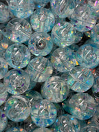 16mm Water Glitter Round Beads