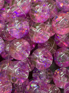 16mm Water Glitter Round Beads