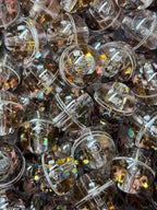 16mm Water Glitter Round Beads