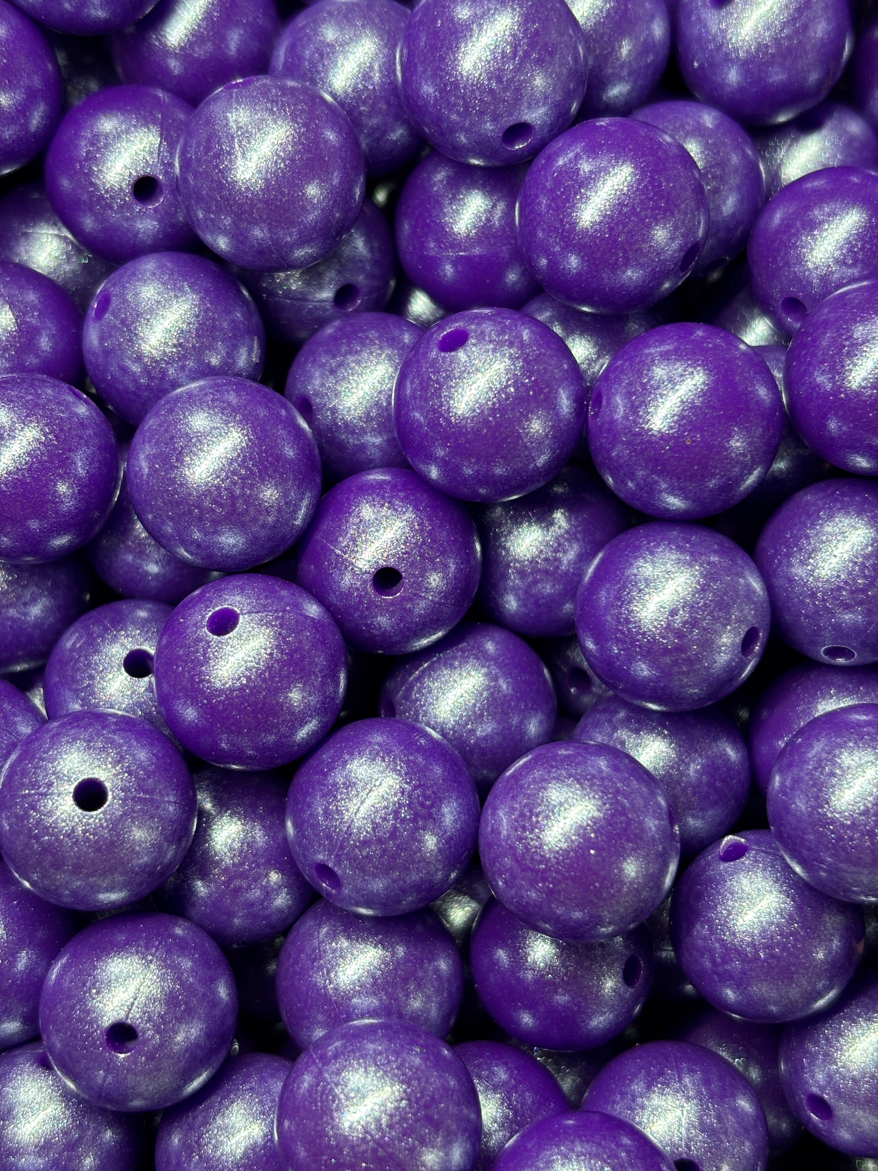 15mm Opal Silicone Bead