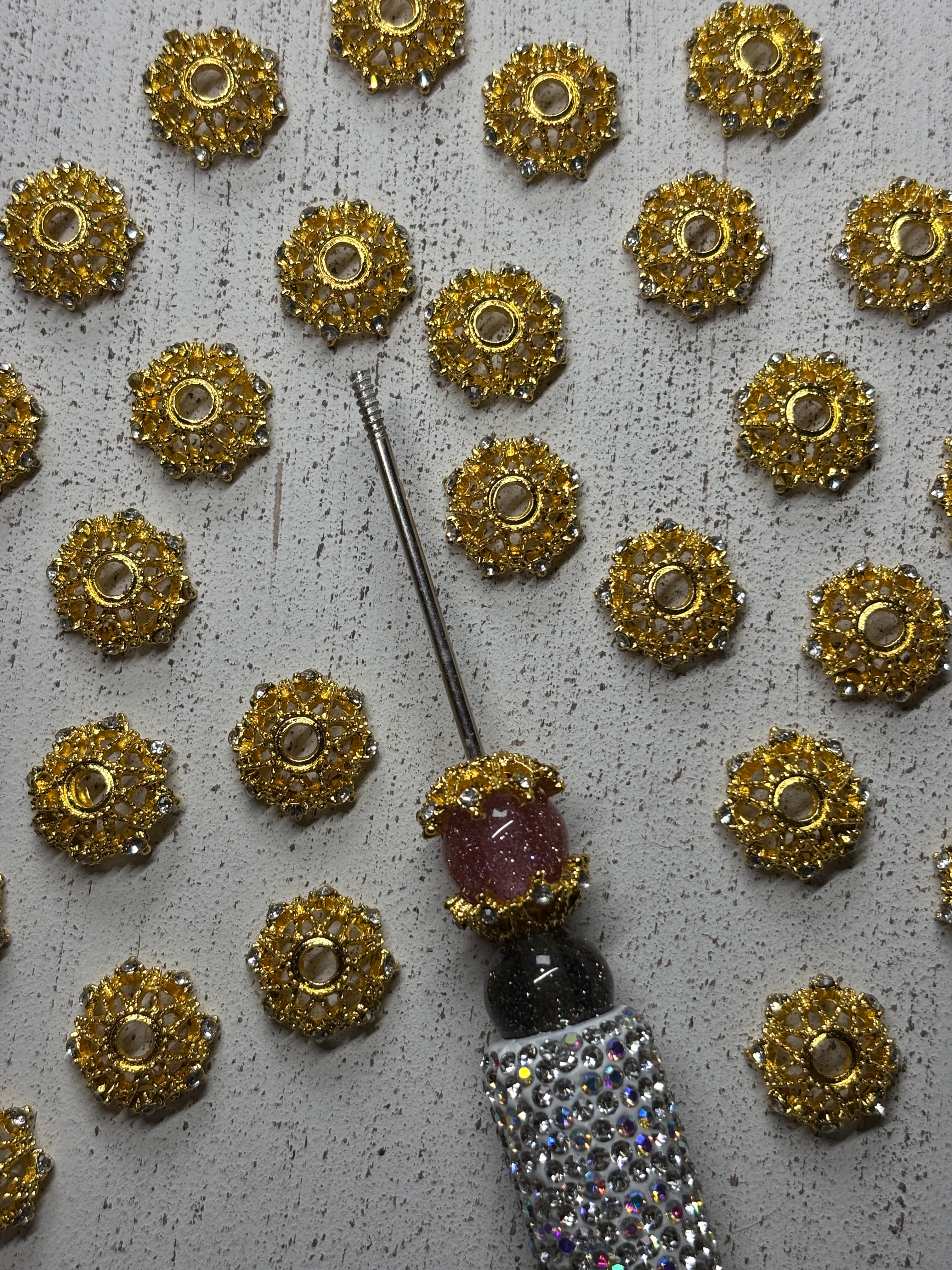 Fancy Bead Caps Pack of 20