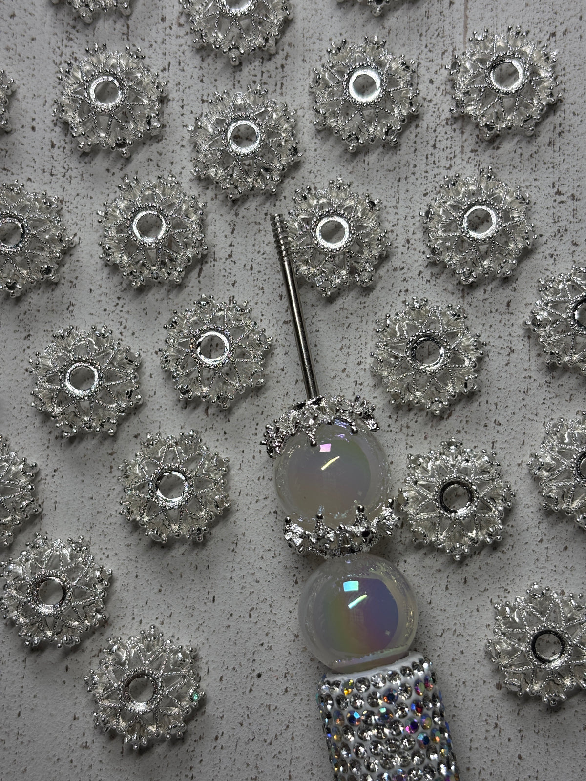 Fancy Bead Caps Pack of 20