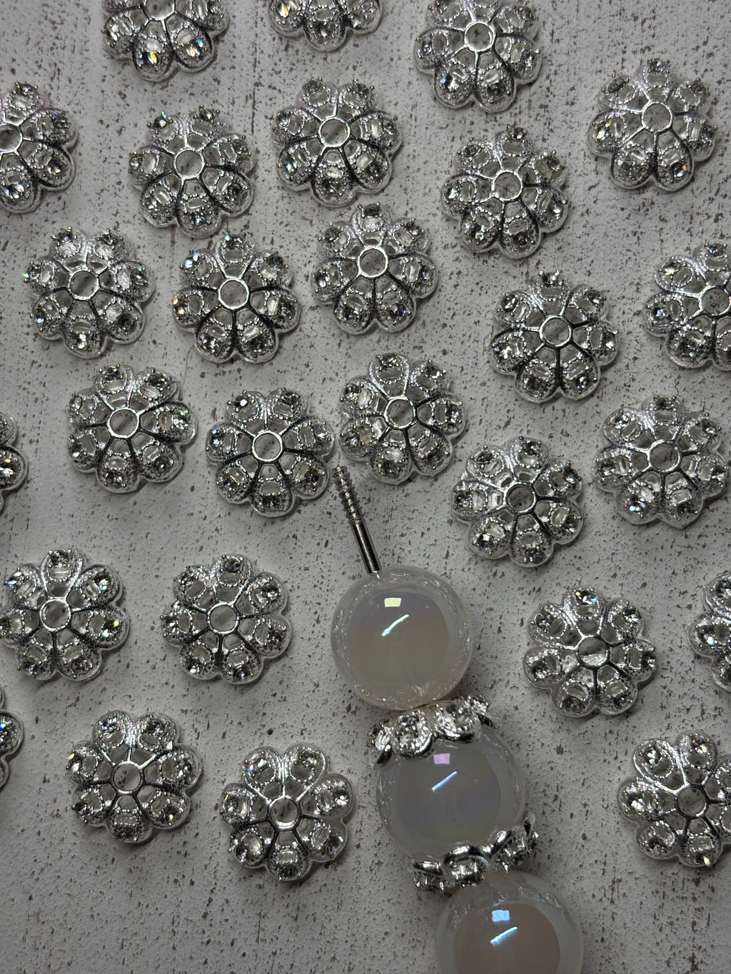 Fancy Bead Caps Pack of 20