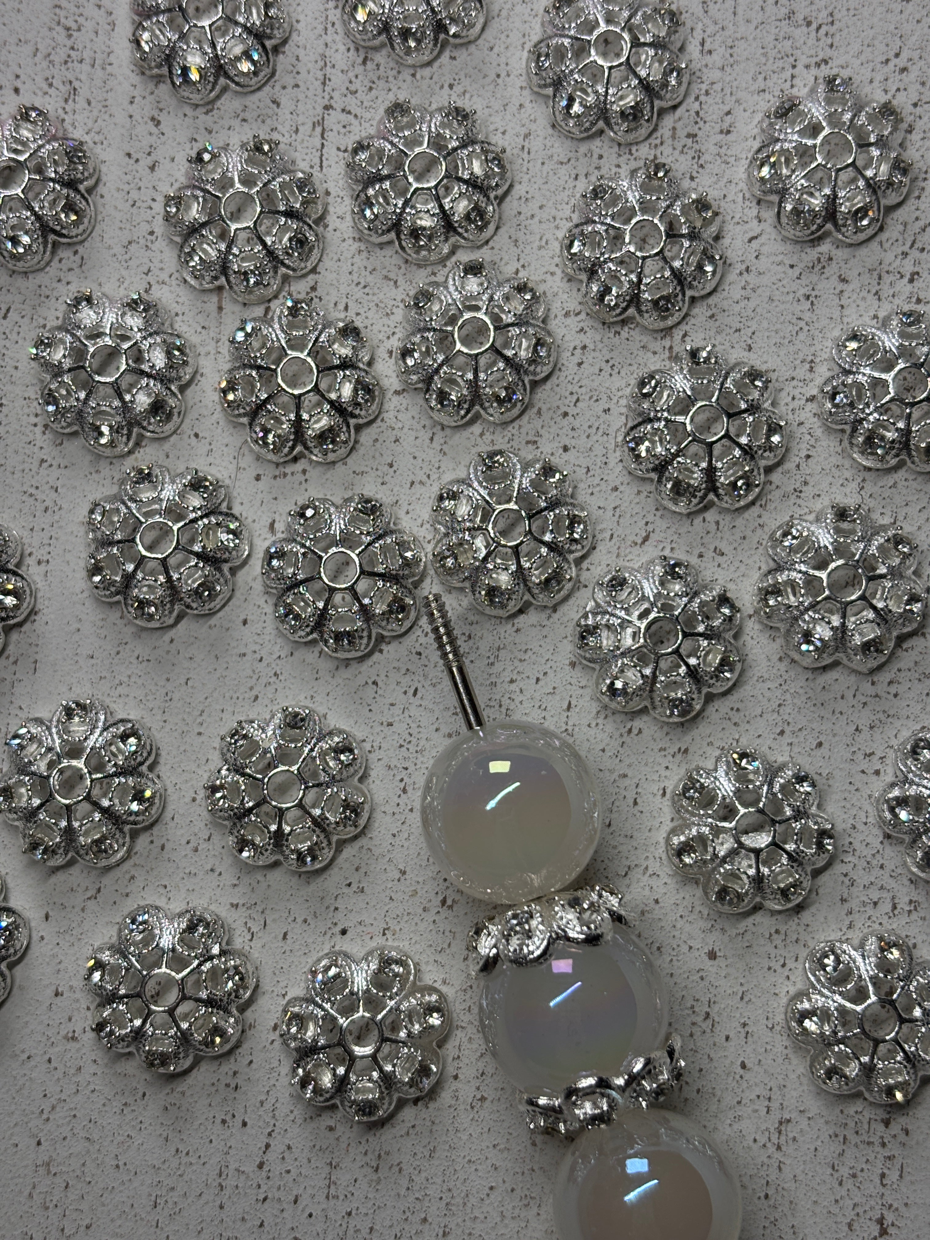 Fancy Bead Caps Pack of 20