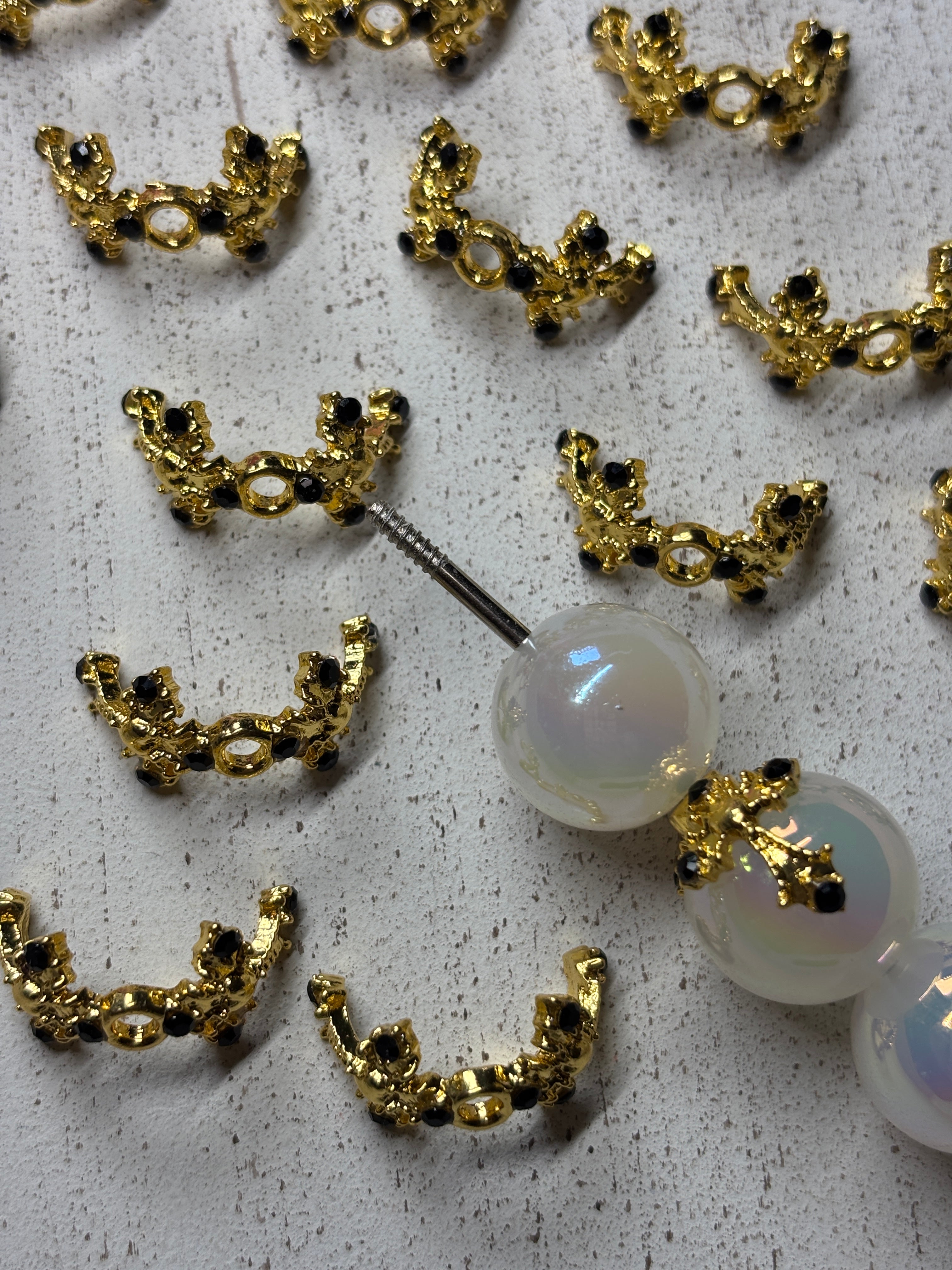 Fancy Bead Caps Pack of 20