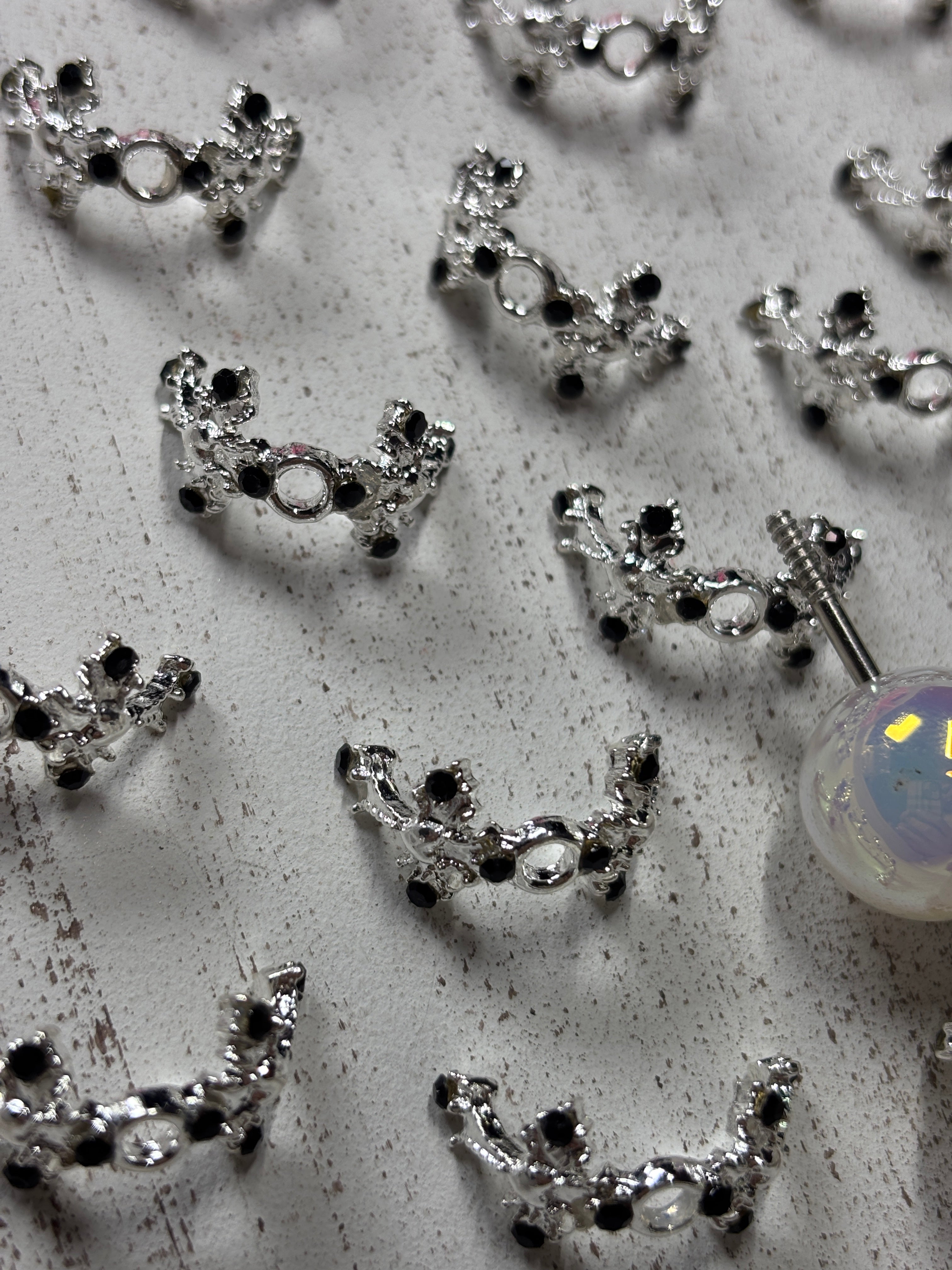 Fancy Bead Caps Pack of 20
