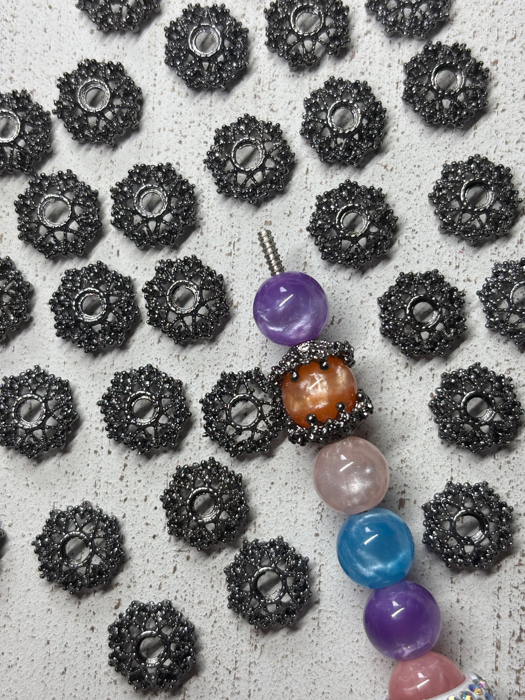 Fancy Bead Caps Pack of 20