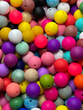 15mm Silicone Beads Mixed Pack of 50