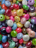 Opal Pearlescent Abacus Silicone Beads Pack of 30