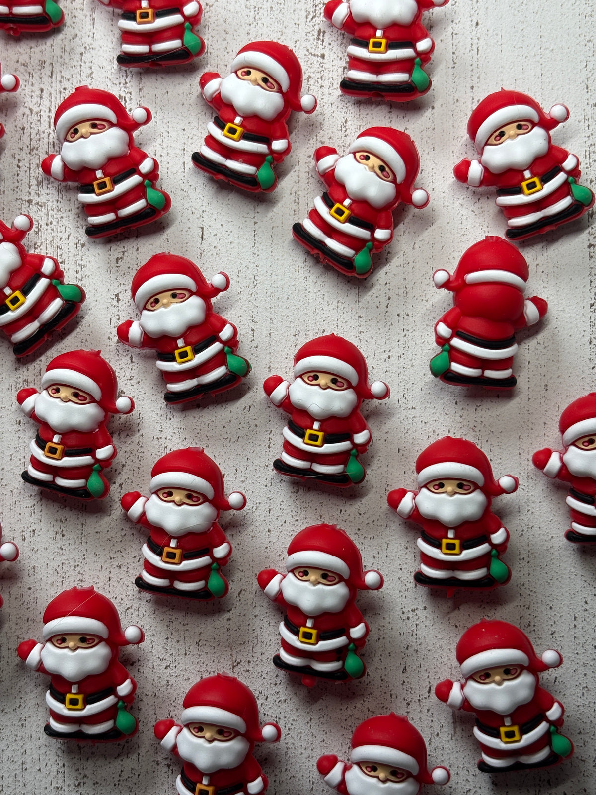 Santa Silicone Focal Bead